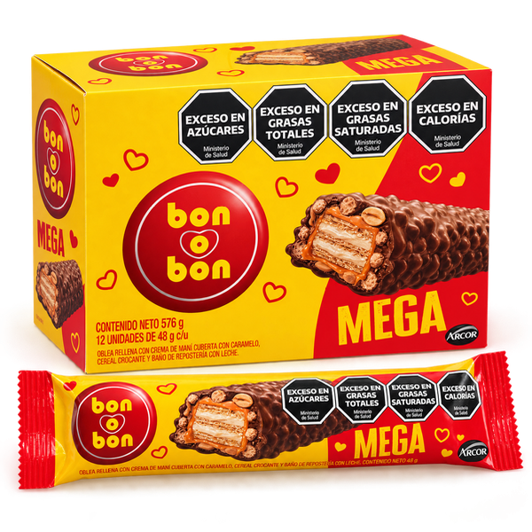 Producto - OBLEA MEGA BON O BON X12