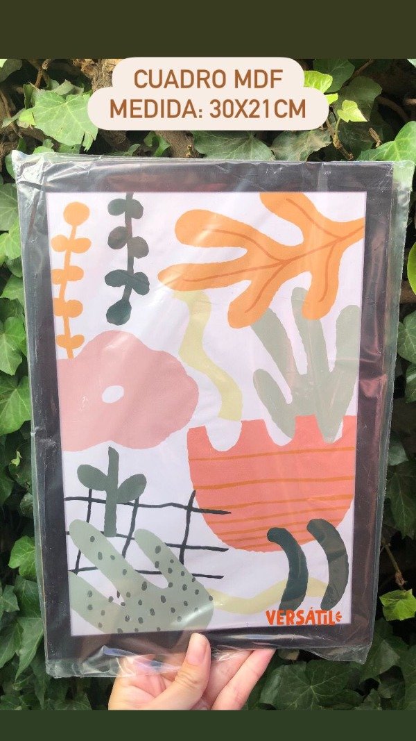 Producto - Cuadrito MDF flores
