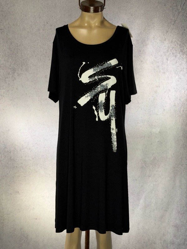 Producto - VESTIDO S Y NEGRO MODAL CON BOLSILLOS