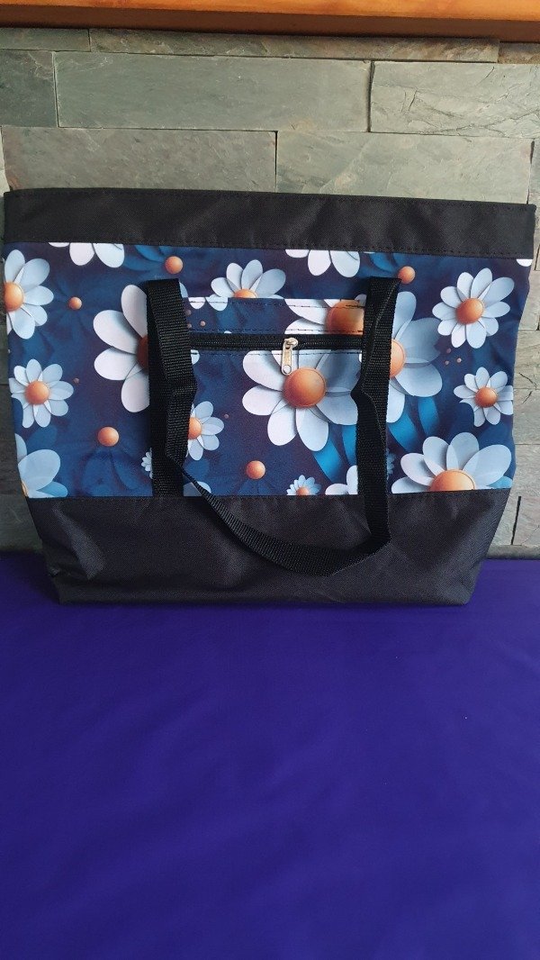 Producto - Bolso Playero Blue Margaritas