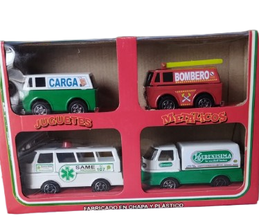 Producto - Juguetes Metálicos: SET DE 4 VEHICULOS - 1