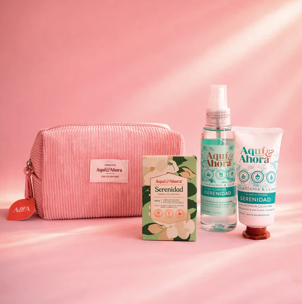 Producto - Set neceser Corderoy con body splash crema de manos y jabon - 0