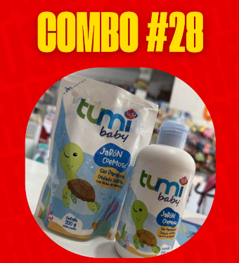 Producto - COMBO 28 - 1 JABON LIQUIDO TUMI BABY 220ML + 1 REPUESTO 200ML