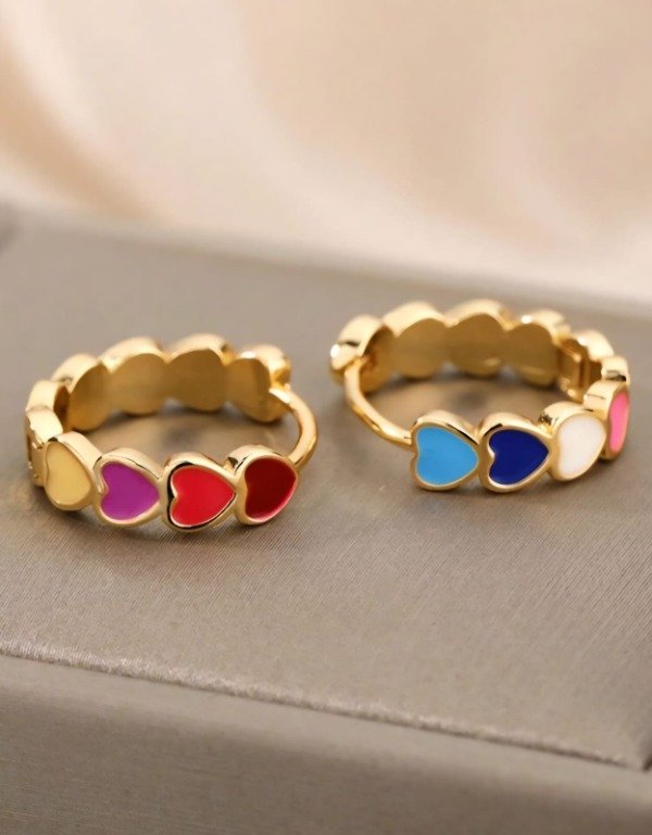 Producto - aros love dorado