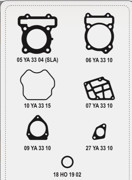 Producto - JUNTAS COMPLETA (CON ORING) YAMAHA FZ 16 CARB - ALFA