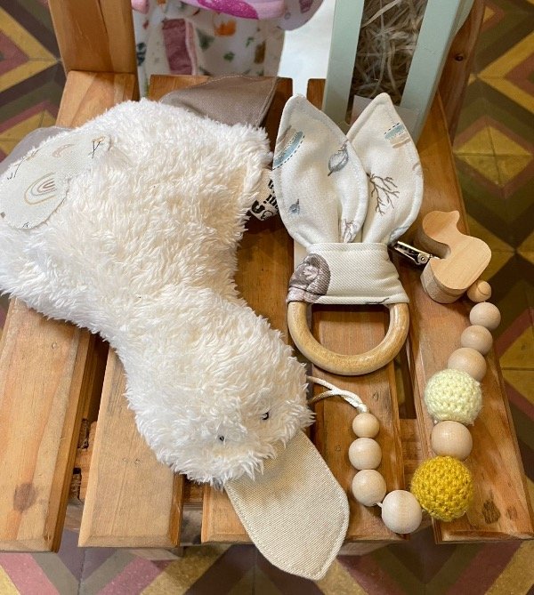 Producto - Combo diversión de apego Montessori (celeste/verde)