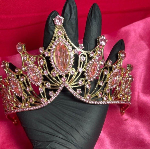 Producto - corona rosa dorada eh7741