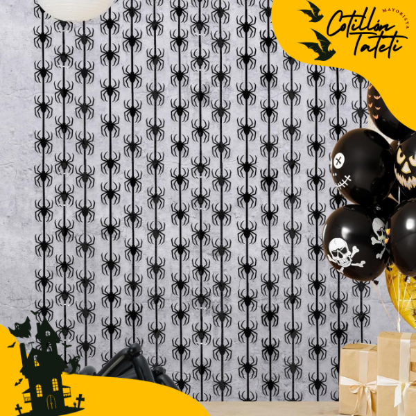 Producto - CORTINA METALIZADA DE ARAÑAS - 100x200cm