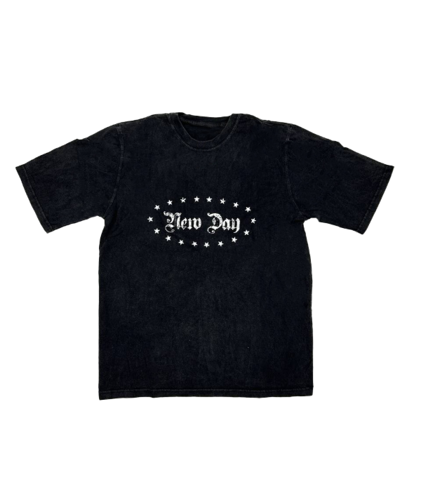 Producto - Remera washed stars black