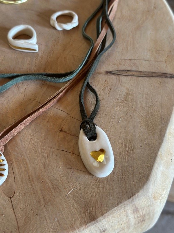 Producto - Collar corazón dorado