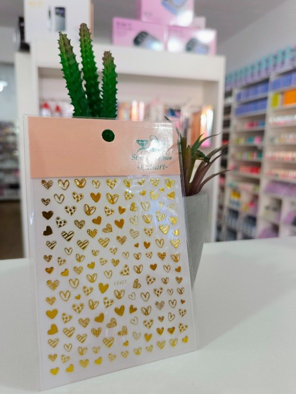 Producto - Stickers Strass Lashes Corazones varios