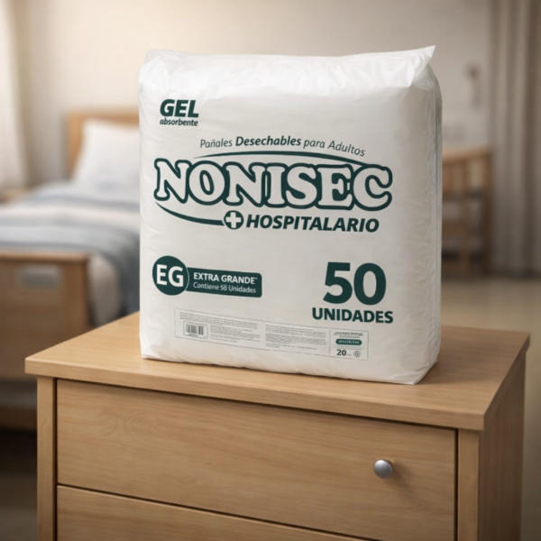Producto - PAÑAL RECTO NONISEC HOSPITALARIO  EXTRA GRANDES X  100 UNID
