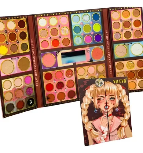 Producto - Paleta De Maquillaje Sombras Y Rubores Yileyb De 78 Tonos (OUTLET POR FALLAS)