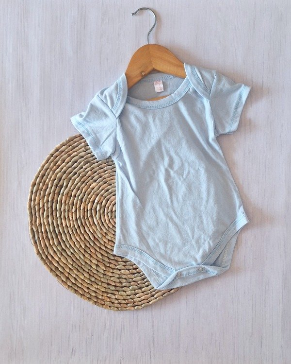 Producto - Body Algodón Jersey Celeste MC