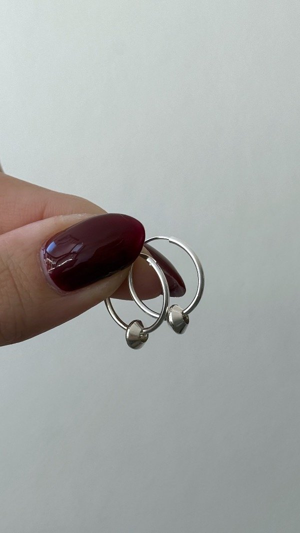 Producto - Argollas bis 1,6cm dije dona romb P925 - 0