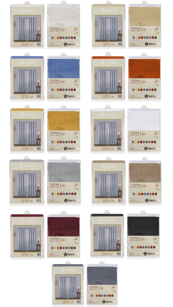 Producto - Cortina Blackout 140x220 Lisa Presilla Oculta Terrenal - 8