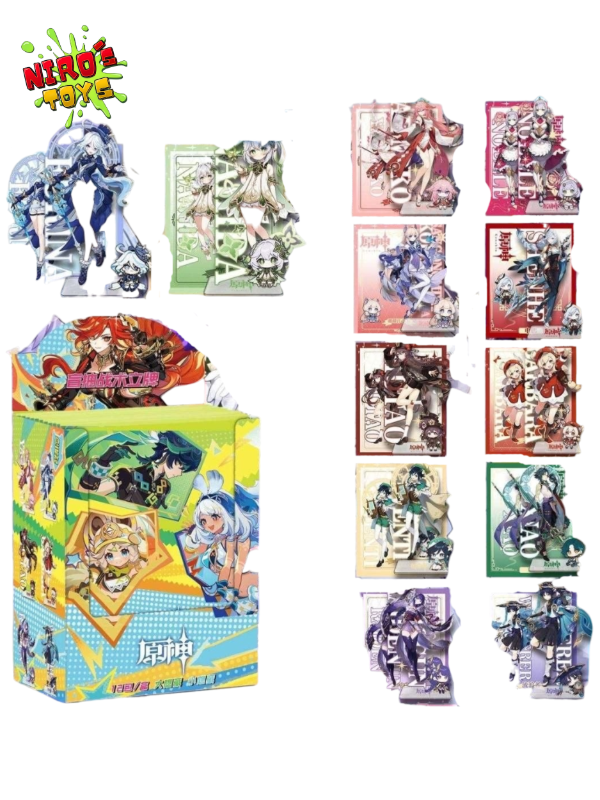 Producto - Figuras de acrílico set x12 (Grandes) - Figura Genshin Impact - Nirostoys