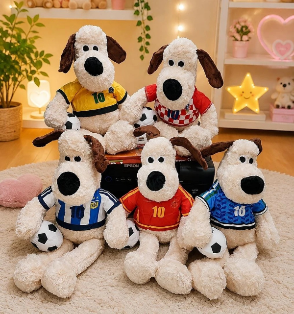 Producto - PACK X3 PERRO GROMIT CON REMERA DE FUTBOL