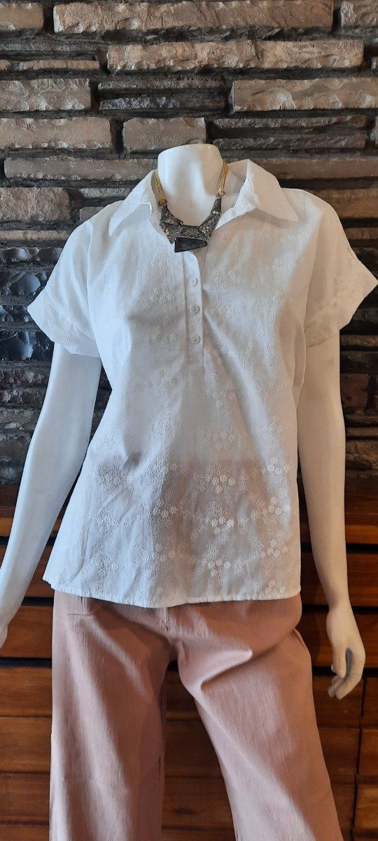 Producto - Camisa brodery manga corta