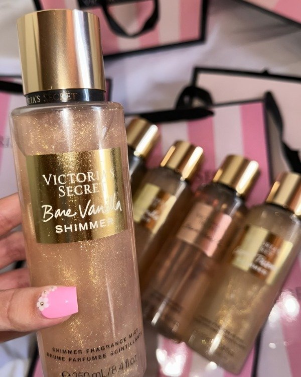Producto - Body splash + crema victoria's secret original bare vanilla shimmer ORIGINALES