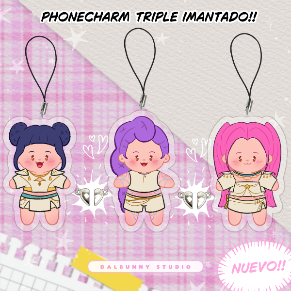 Producto - Huntrix - Charms imantados