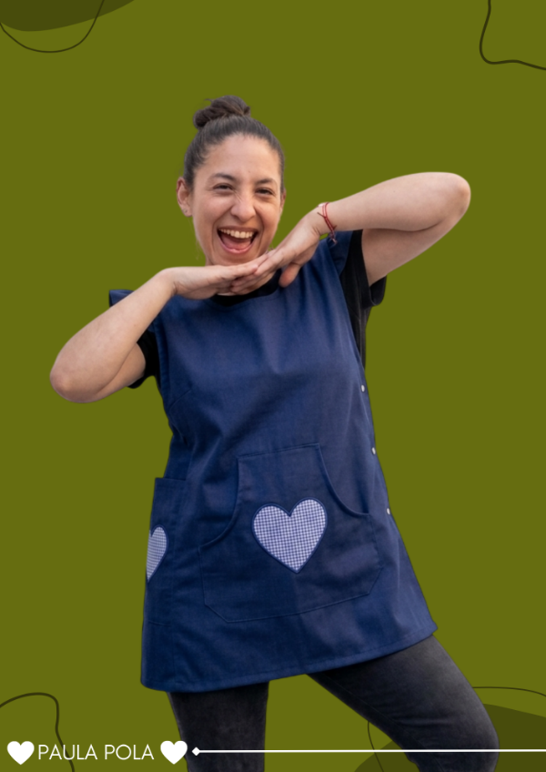 Producto - Lateral azul bordado