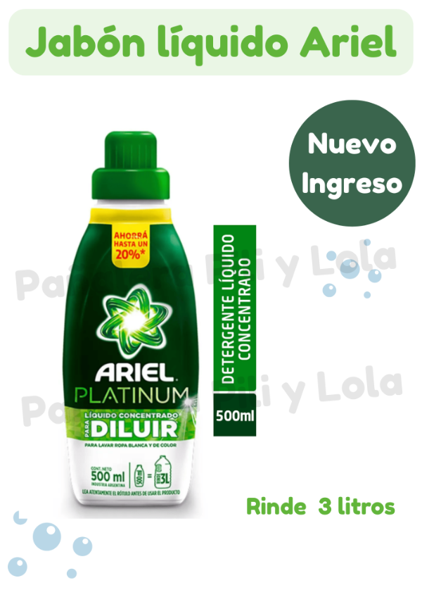 Producto - Jabón líquido Ariel 500 ml para diluir