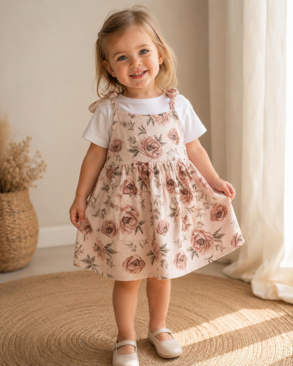 Producto - JUMPER FLORES NINA CON REMERA - 0