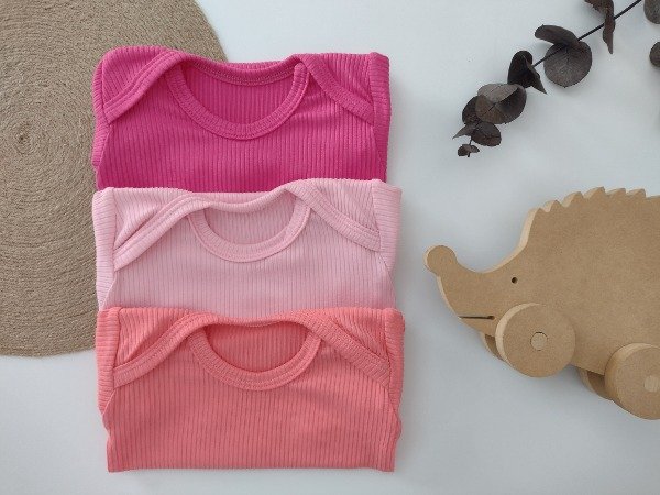 Producto - Pack Bodys Morley: Rosa/Salmón y Fucsia