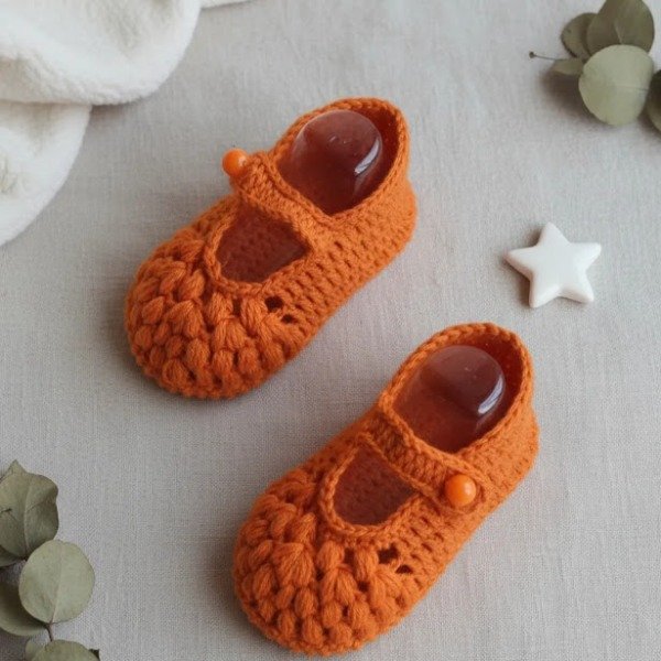 Producto - Zapatitos para beba 1 a 3 meses - crochet