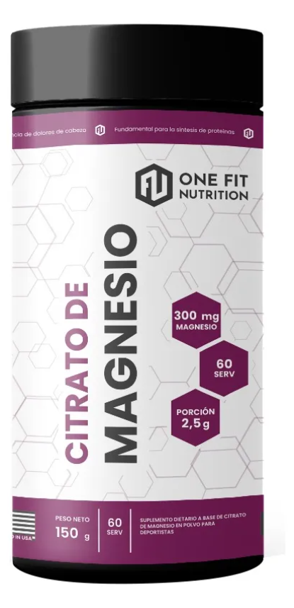 Producto - Citrato De Magnesio One Fit Nutrition - Sabor Neutro 150 g