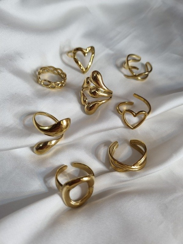 Producto - Anillos Dorados Regulables - 0