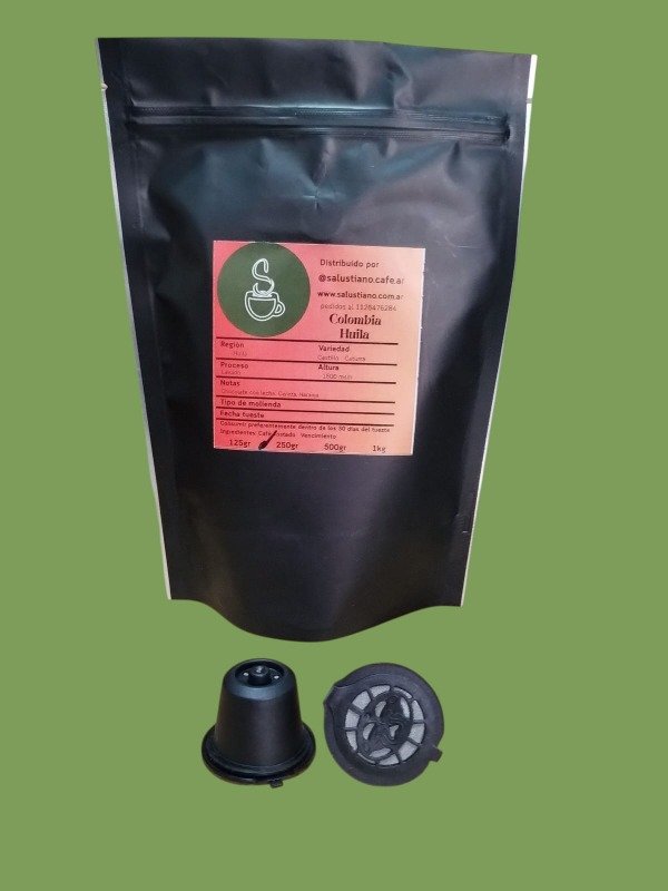 Producto - Café especialidad Colombia Huila + 2 cápsulas reusables Nespresso