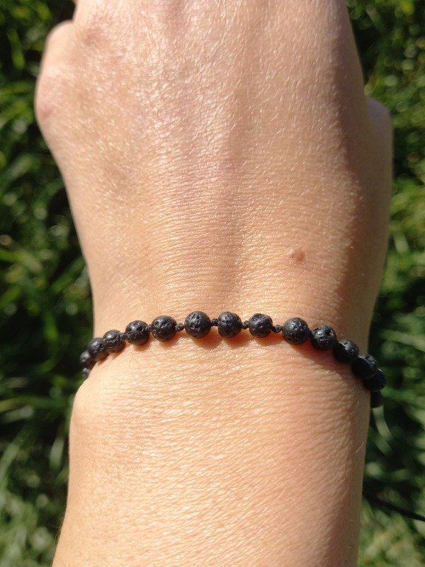 Producto - Pulsera de piedra volcanica ajustable - 8