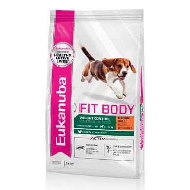 Producto - Eukanuba Fit Body raza mediana