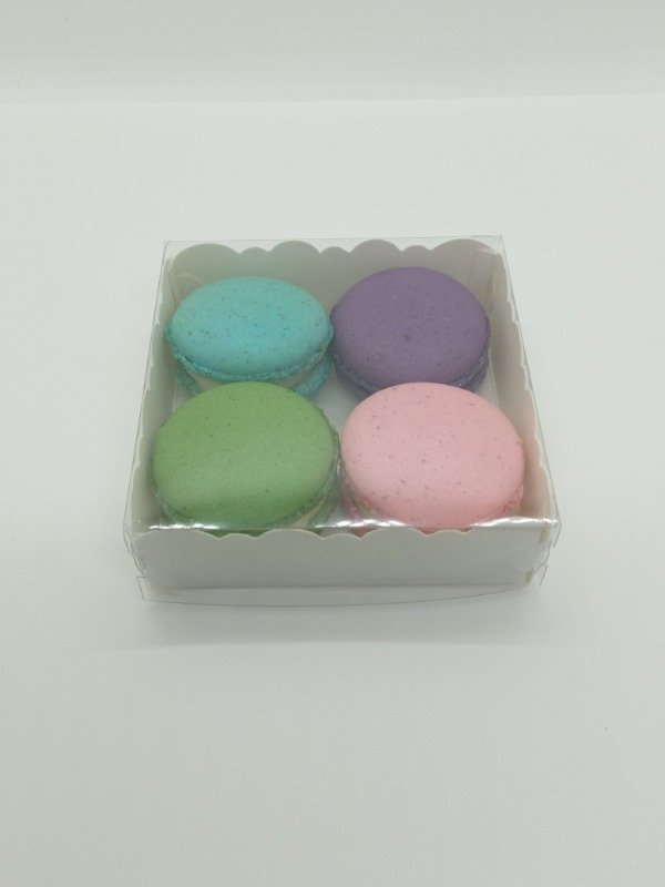 Producto - Caja para cookies con tapa de acetato transparente 10x10x3 - 1