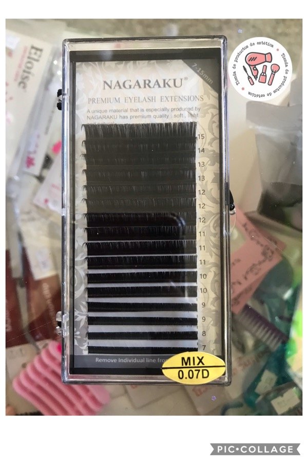 Producto - Pestañas Nagaraku 0.07D MIX