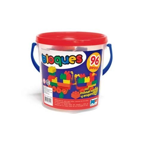 Producto - BALDE DE BLOQUES X96 PIEZAS 15X19CM JUGAR