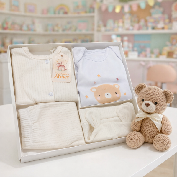 Producto - SET NACIMIENTO 4 PIEZAS NATURAL