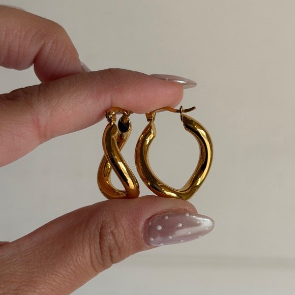 Producto - Aros vibes dorados - 4