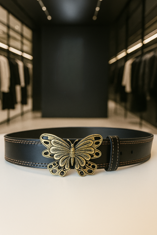 Producto - Cinto cuero vacuno mariposa