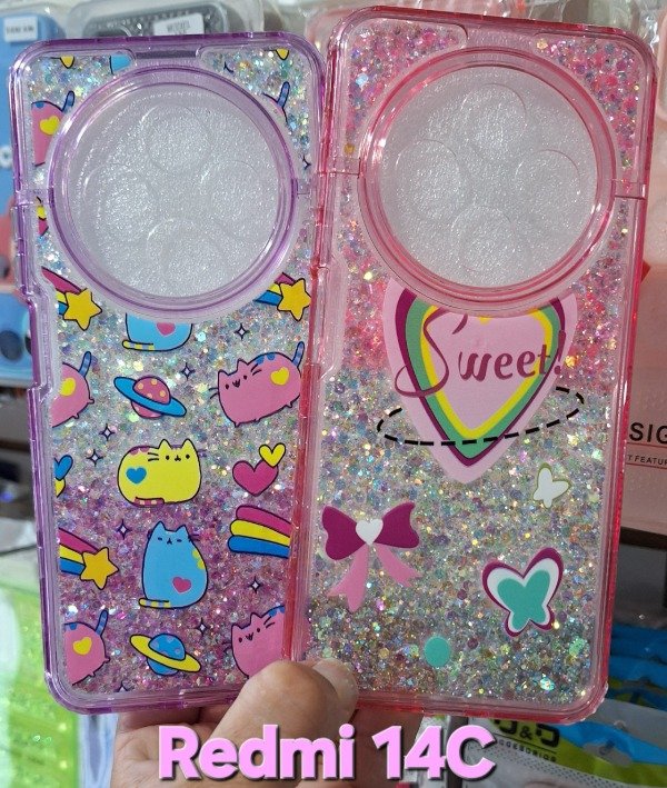 Producto - Fundas glitter diseño 360. Redmi 14C