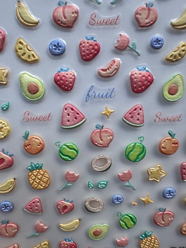 Producto - Stickers frutas 5D 153