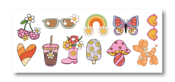 Producto - DTF UV 20x8cm - HIPPIE