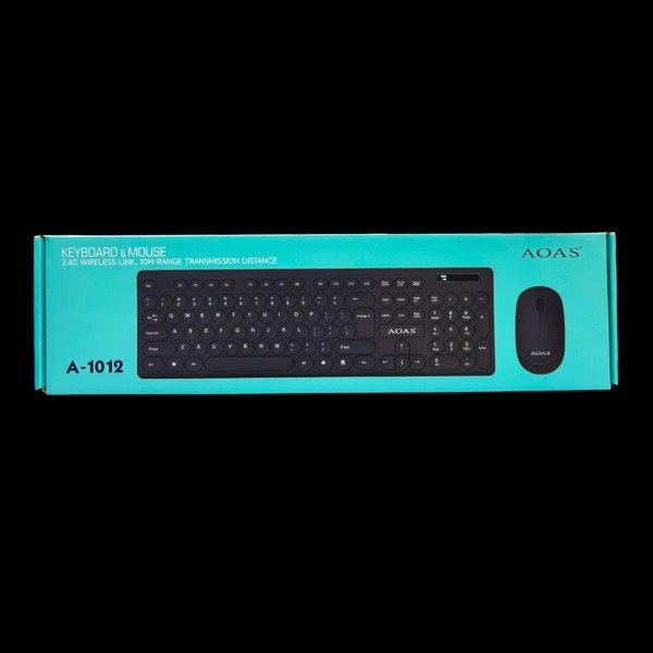 Producto - Combo Kit Teclado Y Mouse Inalambrico Wireles 2.4g AOAS A 1012 NEGRO - 3