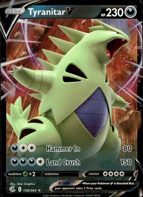 Producto - Tyranitar V - 158/264 - Fusion Strike - Holo