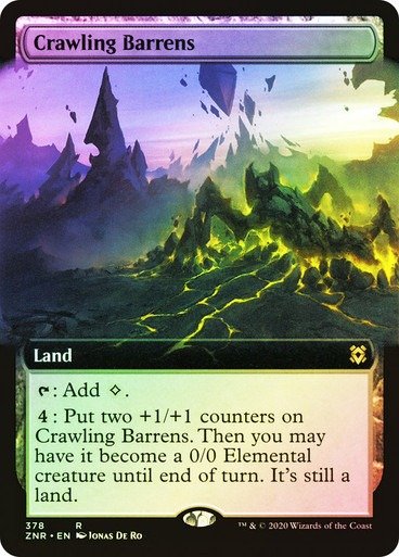 Producto - Crawling Barrens (Extended Art Foil)