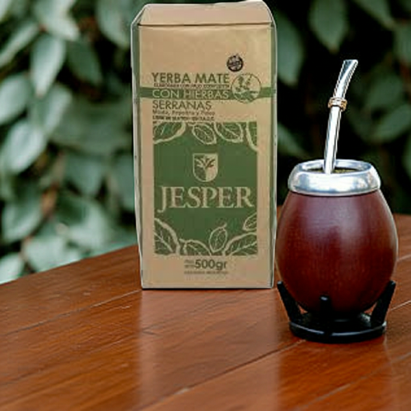Producto - Yerba Jesper Con hierbas x 10 unidades x 500 grs
