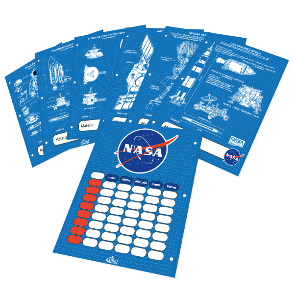 Producto - Separadores Caratulas Escolares N3 x6u con Organizador De La Nasa jgo 1