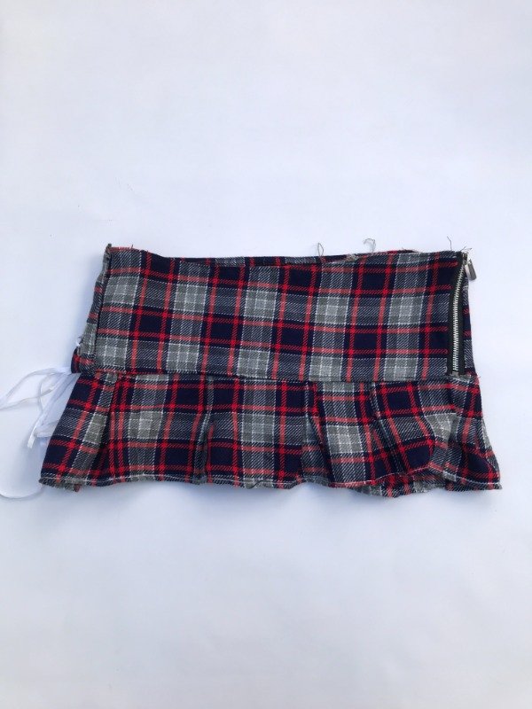 Producto - Pleated skirt cuadrille con ojalillos - 4